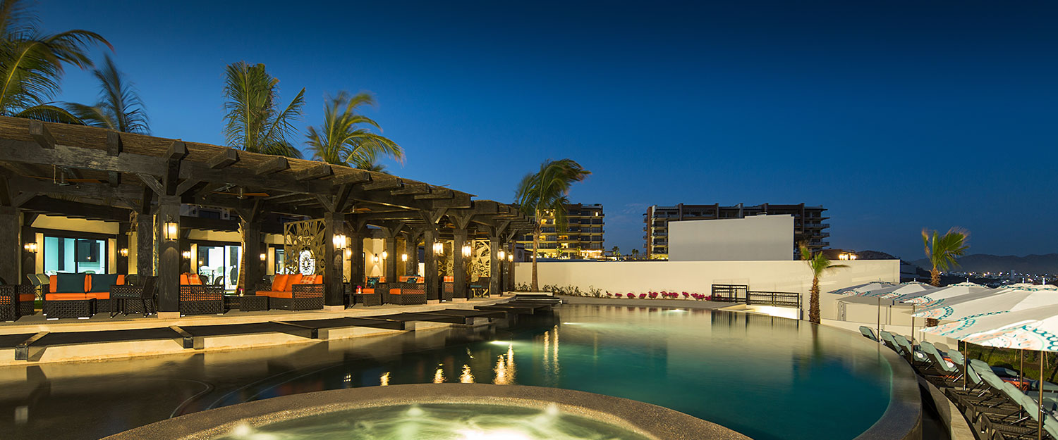 Copala at Quivira hacienda-style colonial condos with five swimming pools Pacific views