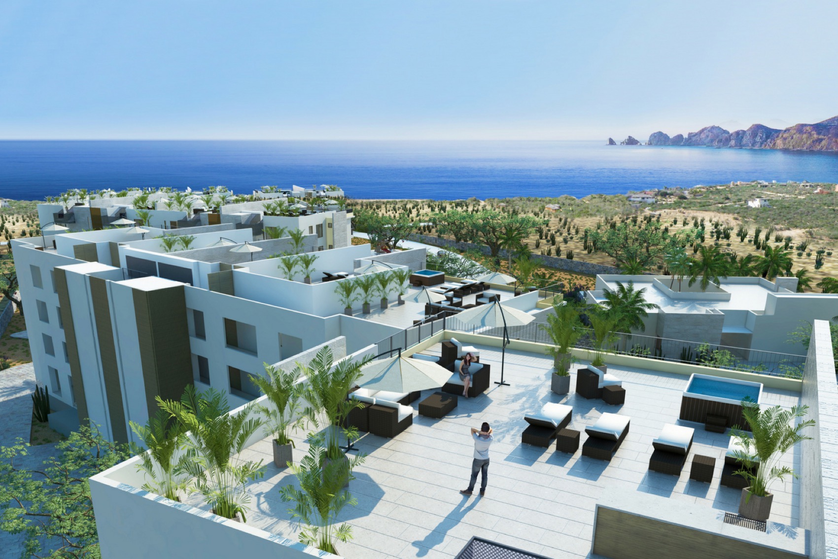 Solaria by Kaab pre-sale condo development in El Tezal with modern architecture and ocean views