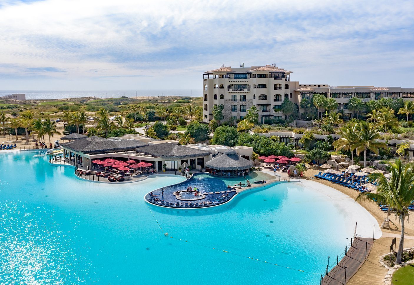 Diamante Cabo San Lucas Pacific Side gated golf community with the Crystal Lagoons saltwater lagoon