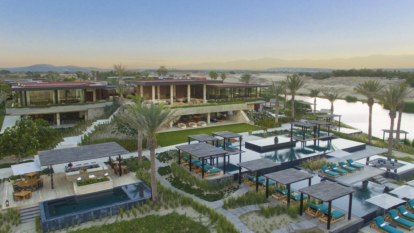 Costa Palmas Beach and Yacht Club with pool and Sea of Cortez beach East Cape Baja